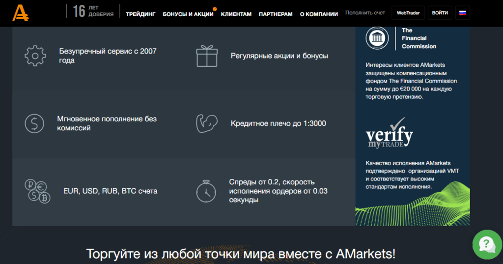 AMarkets проверка на честность, отзывы трейдеров о брокере