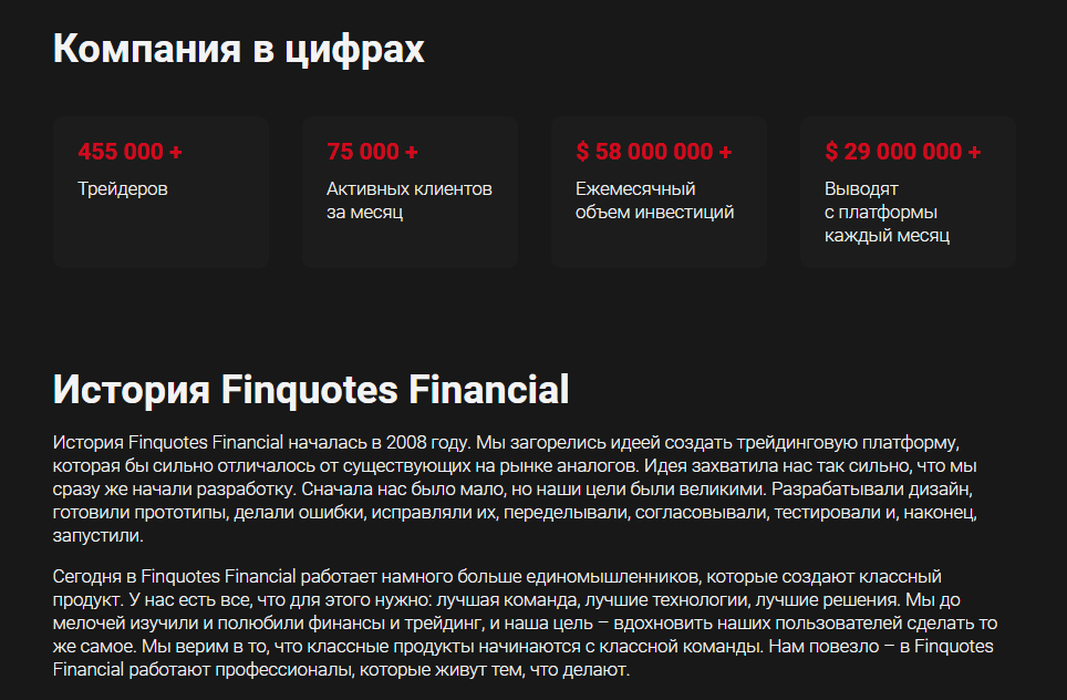 Finquotes Financial обманывает или нет, отзывы о брокере