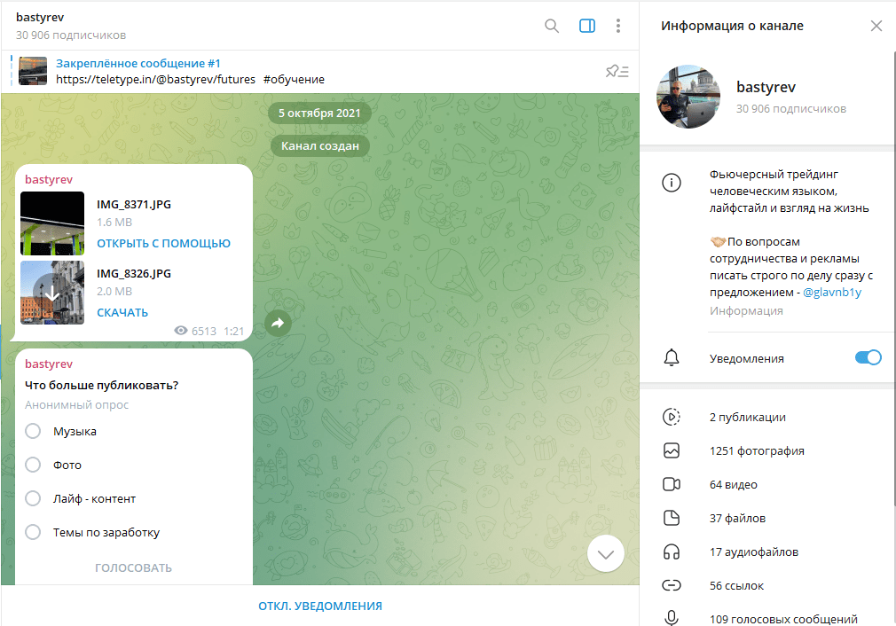 Bastyrev проверка ТГ канала, отзывы подписчиков