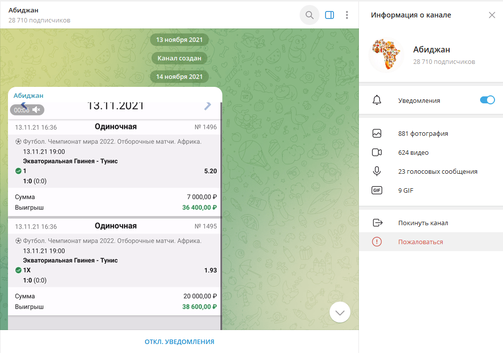 ТГ канал Абиджан – проверка на честность, отзывы подписчиков