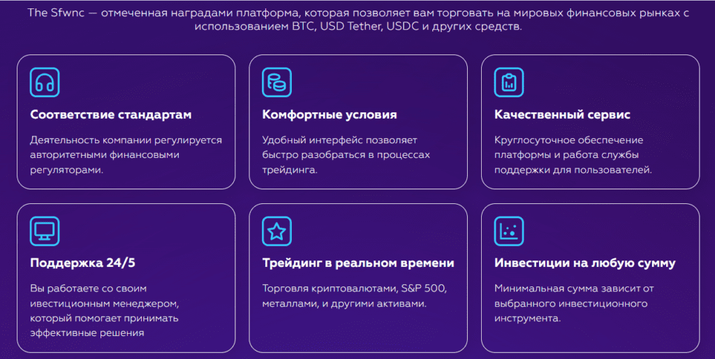 Брокер Sfwnc отзывы и обзор проекта