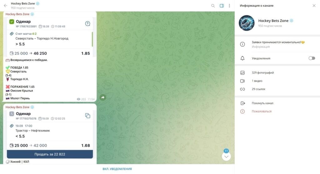 Телеграм Hockey Bets Zone — честные отзывы подписчиков и обзор