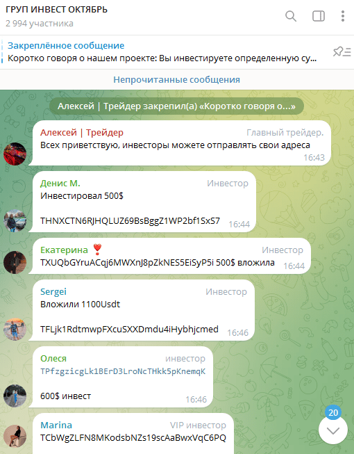 Реально ли заработать с каналом «ГРУП ИНВЕСТ ОКТЯБРЬ»? Проверка и отзывы!
